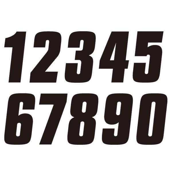 Sticker Angka Polos FACTORY EFFEX Number Seal: 9