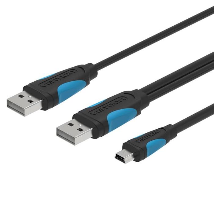 Gambar Vention A61 1M Kabel Data USB 2.0 Male to Mini USB with USB Power dari XLink Jakarta Kota Administrasi Jakarta Barat Tokopedia