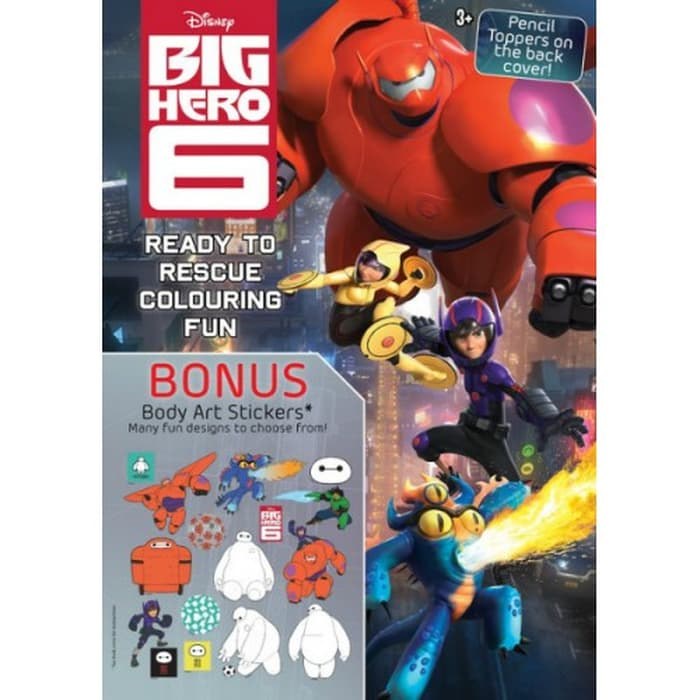 Gambar Big Hero 6 - Ready to Rescue Colouring Fun - Buku Mewarnai Anak dari Om Botak Shop Kab. Tangerang Tokopedia