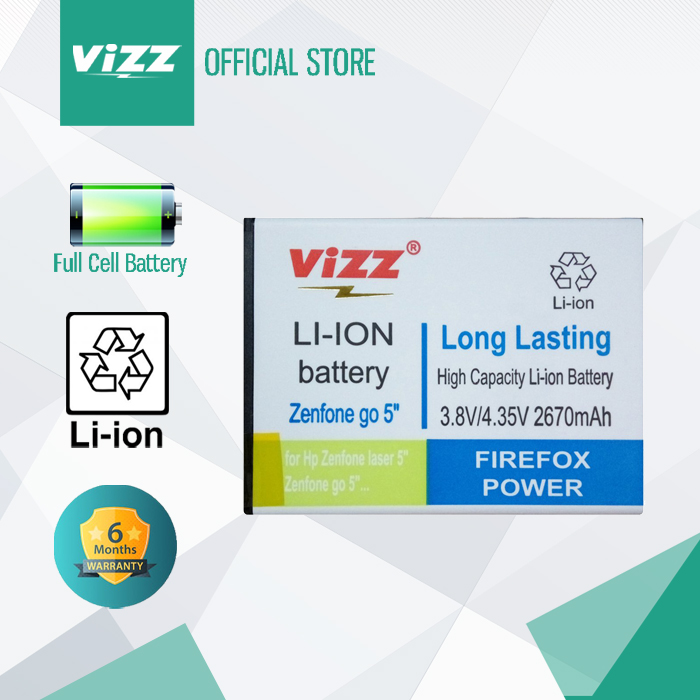 Gambar Vizz Baterai Double Power Asus ZENFONE GO LASER 5'' / ZC500TG Original dari VIZZ Kota Administrasi Jakarta Utara Tokopedia