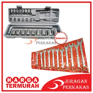 KUNCI SOK SET 27 PCS & DIAMOND KUNCI RING PAS SET 11 PCS 8 MM - 24 MM