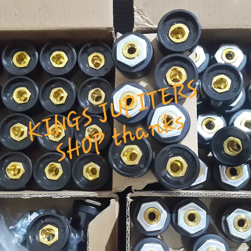 ORI KUNINGAN KONEKTOR MESIN LAS 70mm 50mm 25mm - MALE FEMALE - COWO CEWE - CONNECTOR SOCKET CONECTOR 1