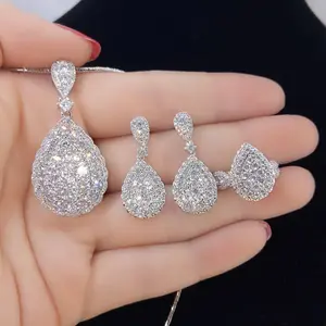 Set Silver 5 PERSIS ASLI Antikarat Antialergi Titanium Berlian