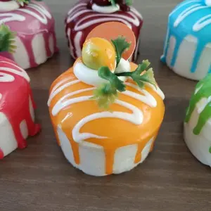 Tempelan Kulkas Magnet Kue Bulat Bundar Lucu Bagus Murah Souvenir Unik