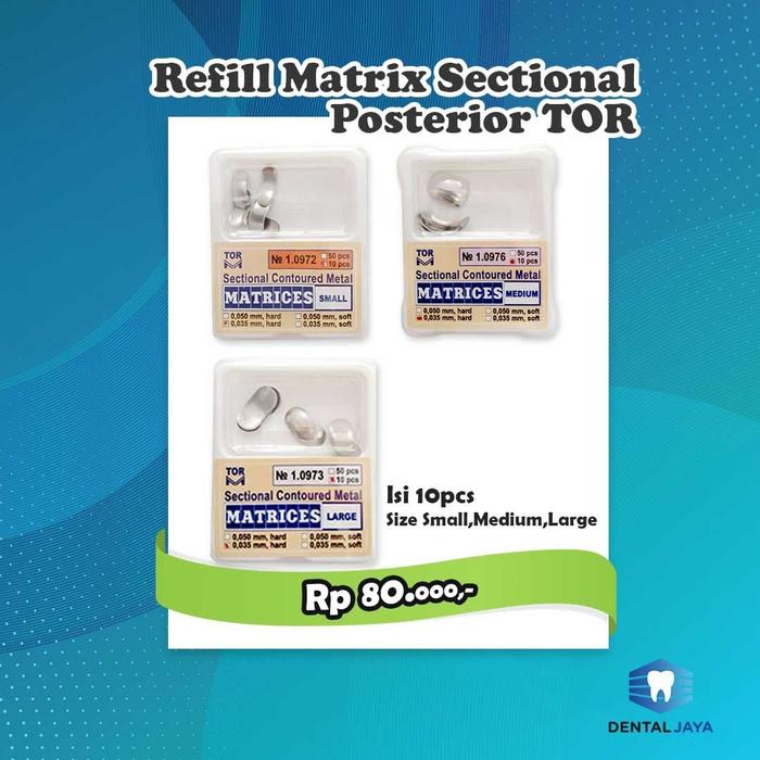 Gambar Matrix Posterior Refill Pack SMALL dari Dental Jaya Official Kota Yogyakarta Tokopedia