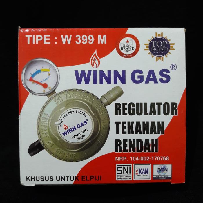 Gambar Regulator Gas Winn + meter /Type: W 399M dari Esmefern Kota Medan Tokopedia
