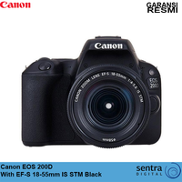 Gambar Canon EOS 200D With EF-S 18-55mm IS STM Black Garansi Resmi dari Sentra Digital Kota Surabaya 1 Tokopedia