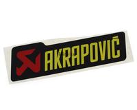 Gambar Aluminum Heat Resistance Sticker Side AKRAPOVIC Size: 120mm x 35mm dari Webike Indonesia Kota Administrasi Jakarta Selatan 2 Tokopedia