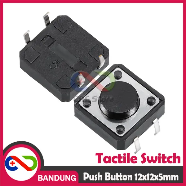 [CNC] TACTILE SWITCH PUSH BUTTON TC-1212T 12x12x5 MM FOR ARDUINO