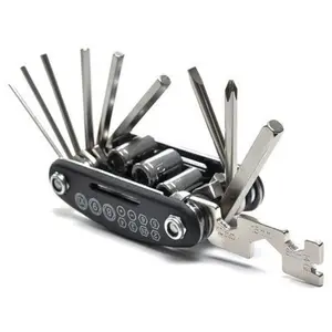 kunci kombinasi L untuk sepedaMultifunctional 15 in 1 EDC Repair Tool