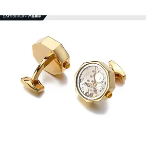 Kancing Manset Pria Cufflinks MS005 Jam Quartz Hadiah Ultah Gift