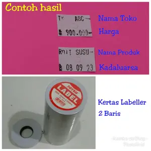 Eceran isi kertas alat cetak label harga PRICE LABELLER 2 baris