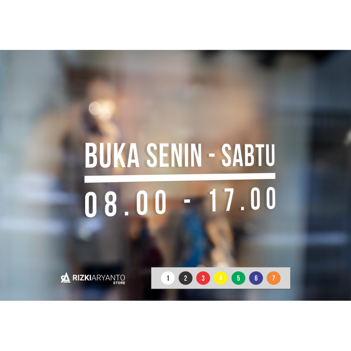 Gambar Stiker Kaca Label Sign Tanda Buka Tutup / Open Closed Toko Sticker dari R.A - Rizki Aryanto Kab. Garut Tokopedia