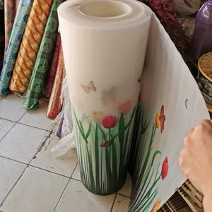 karpet pagar fiber motif bunga tebal 100x100CM / penutup pagar GOJEK