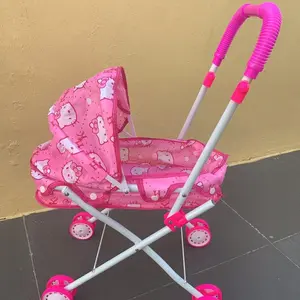 mainan stroller boneka ( TANPA BONEKA) rangka besi Dolls Dorongan