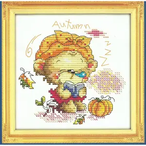 Paket Kristik/Cross Stitch Pola di Kain C469