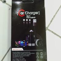 Gambar Car charger hp mobil 4.8A 3 in 1 USB cable dari Eddy variasi Kota Administrasi Jakarta Barat 3 Tokopedia