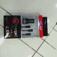 Gambar Car charger hp mobil 4.8A 3 in 1 USB cable dari Eddy variasi Kota Administrasi Jakarta Barat 1 Tokopedia