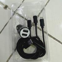 Gambar Car charger hp mobil 4.8A 3 in 1 USB cable dari Eddy variasi Kota Administrasi Jakarta Barat 2 Tokopedia