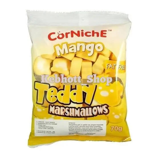 Corniche Mango Teddy Marshmallows 70gr | Marshmellow | Marsmellow