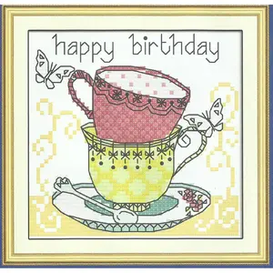 Paket Kristik/Cross Stitch Pola di Kain J356