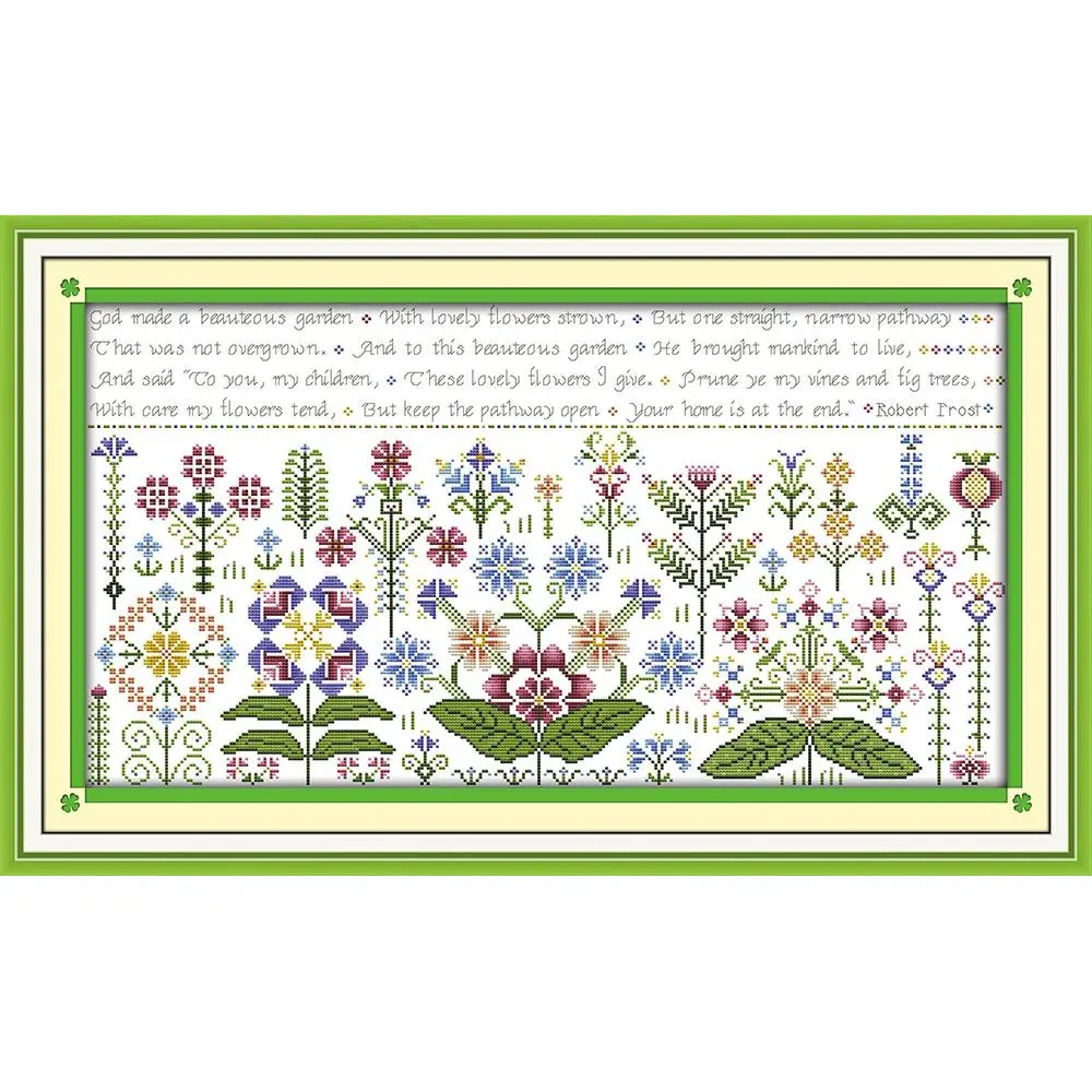 Paket Kristik/Cross Stitch Pola di Kain J343