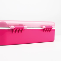 Gambar LUNCHBOX YOOYEE 607 PINK GREEN ANTI TUMPAH 5 SEKAT - Merah Muda dari Ollahomeliving Kota Bogor 5 Tokopedia