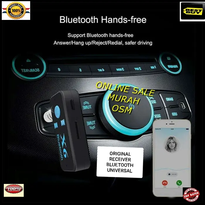 J129 receiver bluetooth musik original music car audio sound aux cas 0