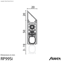 Gambar RAVEN Heavy Duty Acoustic Automatic Door Bottom Drop Seal RP99SI 1070mm – Seal Pintu Otomatis Anti Suara, Serangga & Debu - Silver dari GGEsta Indonesia Kota Administrasi Jakarta Barat 2 Tokopedia