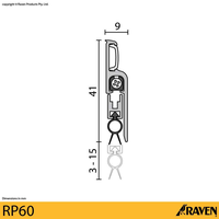 Gambar RAVEN Automatic Door Bottom Seal RP60 Silver - Seal Pintu Otomatis Anti Suara, Serangga & Debu dari GGEsta Indonesia Kota Administrasi Jakarta Barat 3 Tokopedia