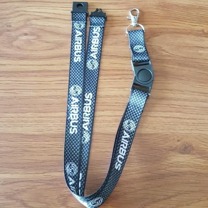 Gambar Lanyard Airbus (Black) dari Boxmart 01 Kota Tangerang Tokopedia