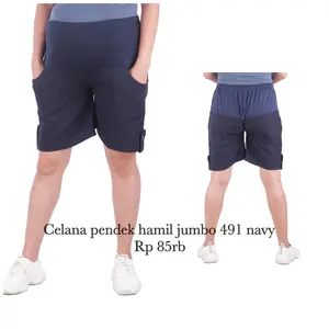 celana hamil pendek jumbo KBH 491 navy