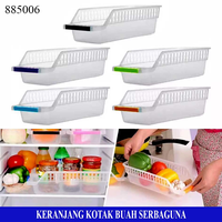 Gambar Keranjang Kulkas Organizer Buah Sayur Serbaguna - Merah dari Brainbox Car and Home Kota Batam 2 Tokopedia