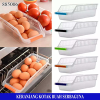 Gambar Keranjang Kulkas Organizer Buah Sayur Serbaguna - Merah dari Brainbox Car and Home Kota Batam 1 Tokopedia