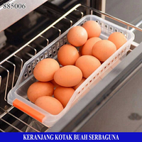 Gambar Keranjang Kulkas Organizer Buah Sayur Serbaguna - Merah dari Brainbox Car and Home Kota Batam 5 Tokopedia