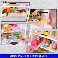 Gambar Keranjang Kulkas Organizer Buah Sayur Serbaguna - Merah dari Brainbox Car and Home Kota Batam 3 Tokopedia