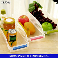 Gambar Keranjang Kulkas Organizer Buah Sayur Serbaguna - Merah dari Brainbox Car and Home Kota Batam 4 Tokopedia