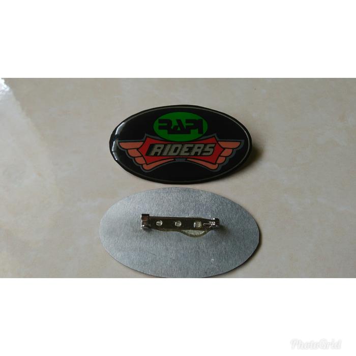 Gambar pin Rapi Riders oval dari ALDISHOP TOPI&ATRIBUT Kota Tasikmalaya Tokopedia