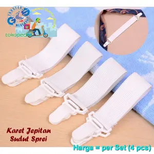 T49 4pcs Penjepit Jepitan Seprei Sprei Agar Terlihat Rapi Alas Tidur