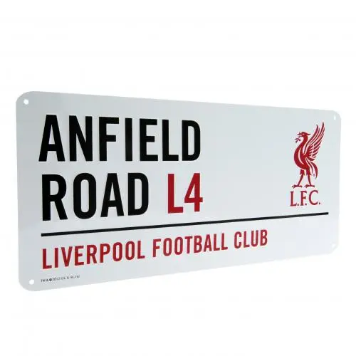 Liverpool Anfield Road, Street Metal Sign, Wall, Official Merchandise