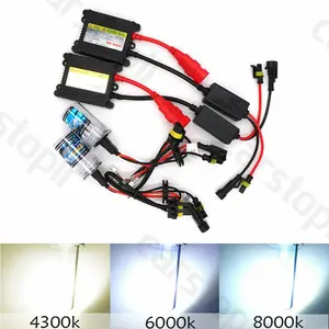 Lampu HID Mobil Xenon H27 880 881 884 6000K 12V 55W Slim Ballast Set