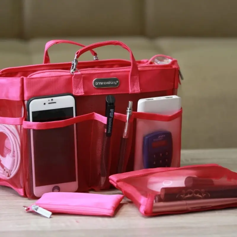 Drenbellony Hand Bag Organizer Mesh - Tas Organizer Ringan-Tas Wanita 2