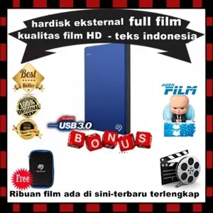 Full Film HDD Eksternal 1TB 1 TB Bonus Pouch