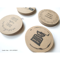 Gambar (COS-COFFEE02) coaster tatakan gelas mug kopi unik kraft coklat dari i am CiLi Kota Tangerang 4 Tokopedia