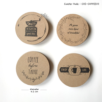 Gambar (COS-COFFEE02) coaster tatakan gelas mug kopi unik kraft coklat dari i am CiLi Kota Tangerang 5 Tokopedia
