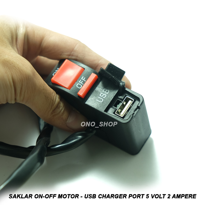 Gambar Saklar On-Off Motor + USB Charger Port 5 Volt 2 Ampere dari Ono Shop Kota Administrasi Jakarta Barat Tokopedia