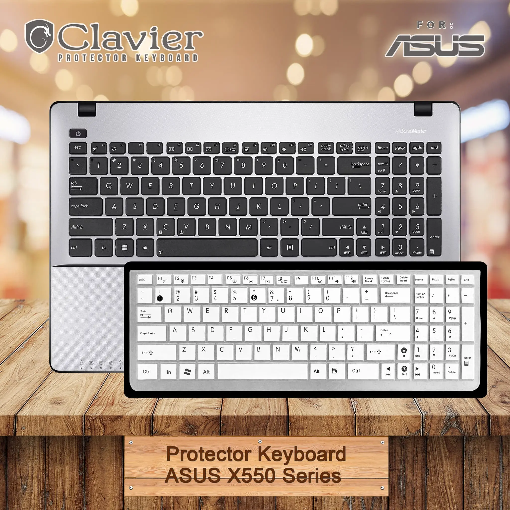 Keyboard Protector Cover Kompatibel untuk Asus X550DP-XX181D X550DP-XX158B Warna