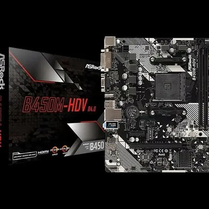 Mainboard ASRock B450M-HDV AM4, AMD Promontory B450, DDR4, USB3.1