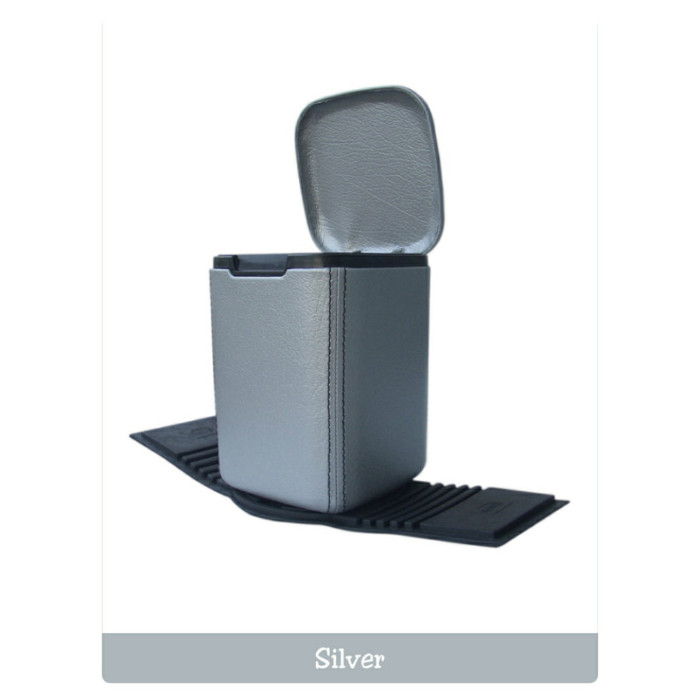 Gambar Tempat sampah mobil dari kulit "SILVER" dari Technozio Store Kota Administrasi Jakarta Barat Tokopedia