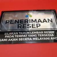 Gambar Akrilik Penerimaan Resep dan Penyerahan Obat - Penyerahan dari Sahabat Sejasa Kab. Sleman 3 Tokopedia